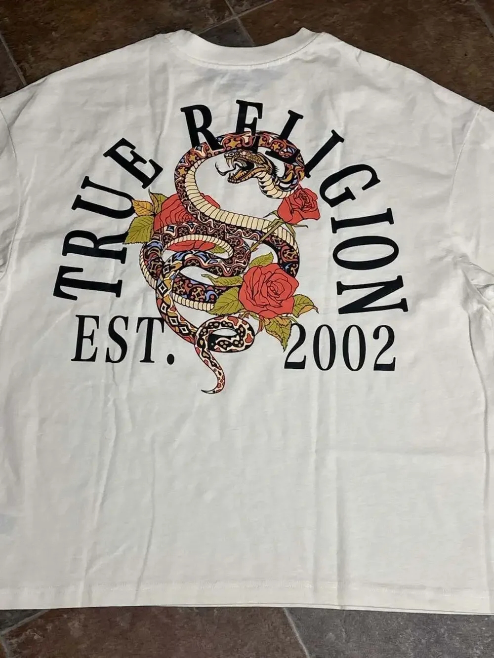 True Religion Floral Snake Heavyweight Oversized Tee